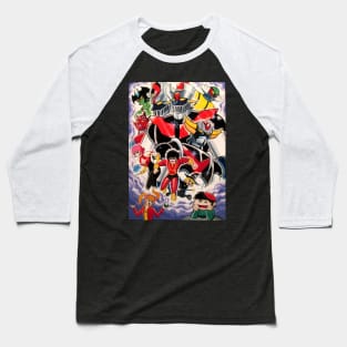 Go Nagai Mazinger Z Grendizer Devilman Baseball T-Shirt